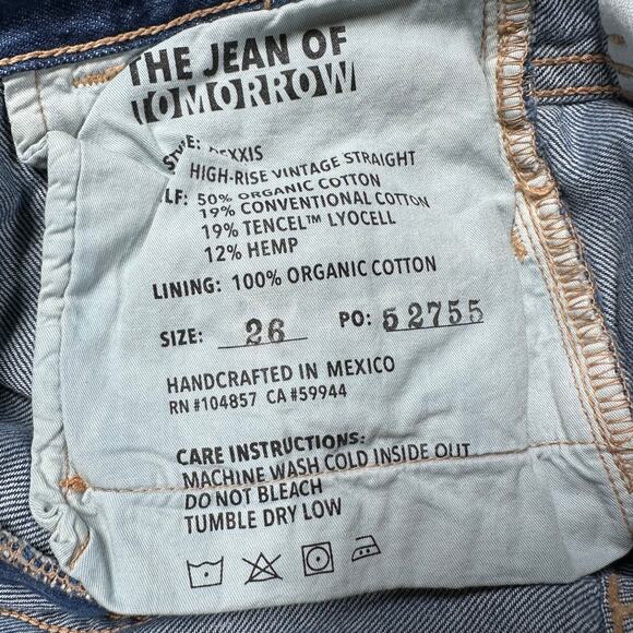 AG Adriano Goldschmied NWT Jean of Tomorrow Alexxis Straight Size 26 High Rise - Picture 9 of 12